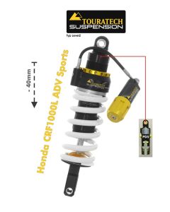 Touratech Suspension rabaissement (-40mm) pour Honda CRF1000L Adventure Sports (2018-) type Level2