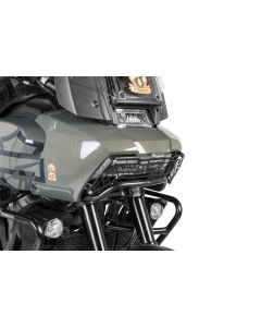 Protection de phare noire à attache rapide pour Harley-Davidson RA1250 Pan America "OFFROAD USE ONLY"
