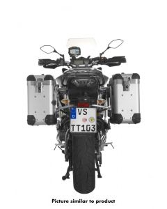 ZEGA Pro système de coffre aluminium "And-S" 31/31 litres avec support acier inoxydable pour Yamaha MT-09 Tracer (2015-2017)