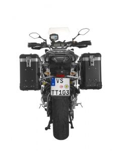 ZEGA Pro2 système de coffre aluminium 31/31 litres avec support acier inoxydable pour Yamaha MT-09 Tracer (2015-2017)